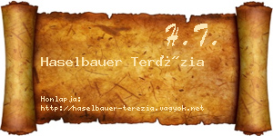 Haselbauer Terézia névjegykártya